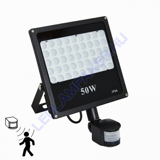 Led Reflektor Mozgásérzékelővel 50W, Special, 4500 Lumen, Hideg Fehér, Kültéri, SMD LED, 2 Év Garancia