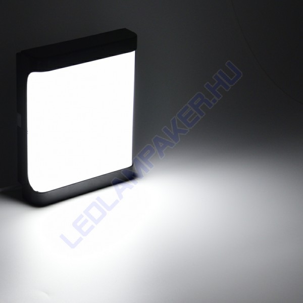 Kültéri Fali Lámpa, Hideg Fehér, Vízálló, IP65, Fekete, 20w, SMD LED, 2 Év Garancia